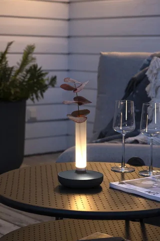 Tafellamp buiten | 135 cm | Biarritz | LED | grijs wit | roestvrij staal | design verlichting de Konstsmide – photo produit 3 sur 3