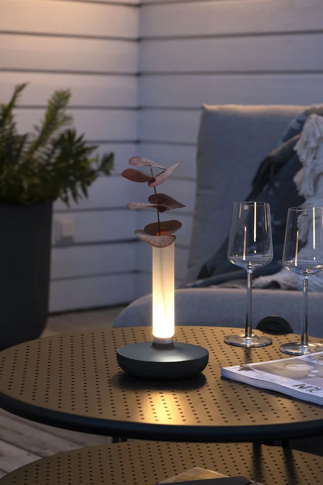 Tafellamp buiten | 135 cm | Biarritz | LED | grijs wit | roestvrij staal | design verlichting de Konstsmide – photo produit 3 sur 3