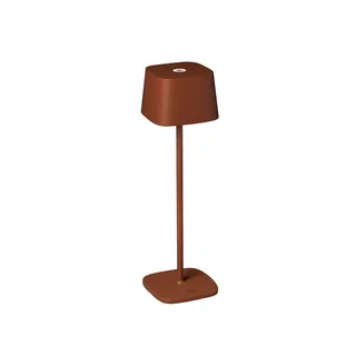 Tafellamp voor buiten | terracotta bruin | LED | IP54 | warm wit | oplaadbaar | Capri accu fra Konstsmide – produktbillede 1 af 3