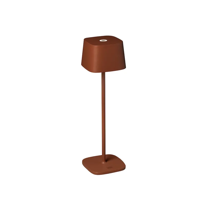 Tafellamp voor buiten | terracotta bruin | LED | IP54 | warm wit | oplaadbaar | Capri accu fra Konstsmide – produktbillede 1 af 3