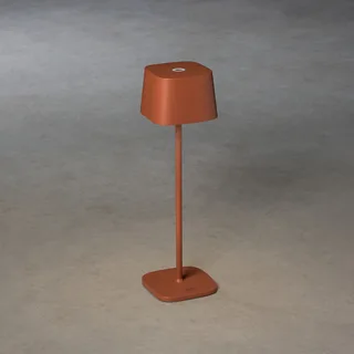 Tafellamp voor buiten | terracotta bruin | LED | IP54 | warm wit | oplaadbaar | Capri accu fra Konstsmide – produktbillede 2 af 3