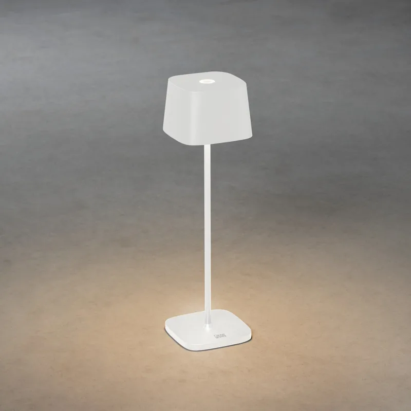 Tafellamp voor buiten | wit | dimbaar | LED | IP54 | aluminium | warm wit fra Konstsmide – produktbillede 3 af 3