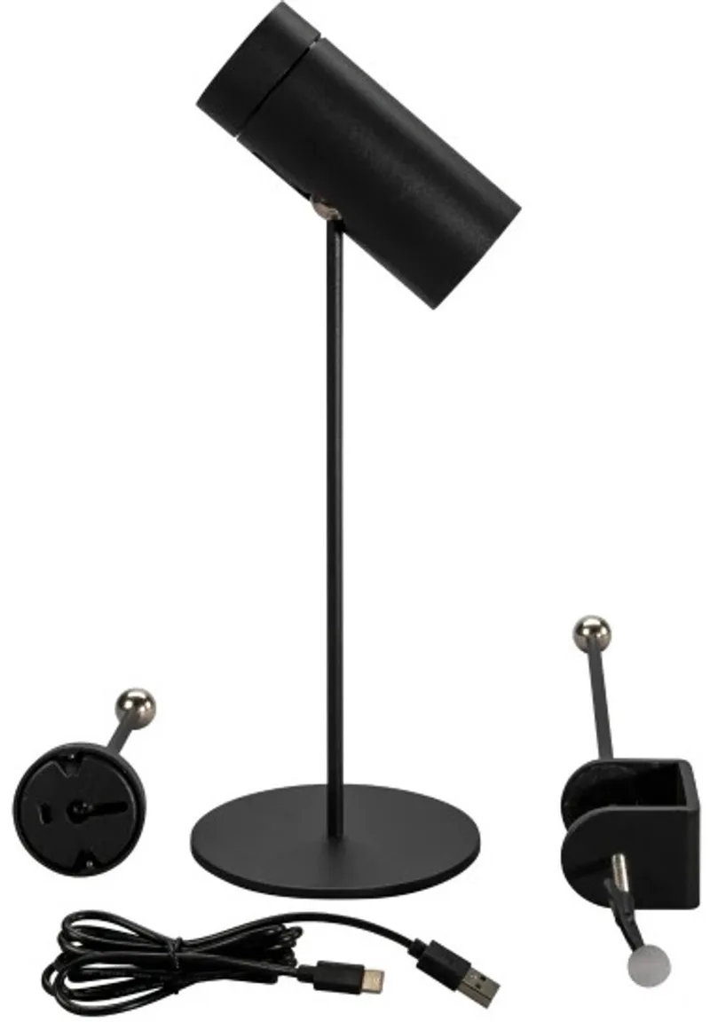 Tuin Tafellamp Multi | 1.8W LED | Aluminium | 2200K/3000K | IP54 | Dimbaar | USB Oplaadbaar från Konstsmide i Svart – produktbild