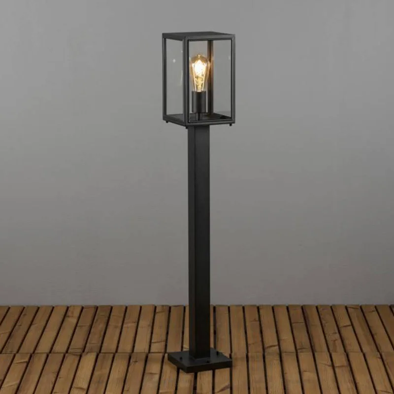 Tuinpadverlichting Carpi, lantaarnvorm, zwart de Konstsmide en Noir, Helder – photo produit