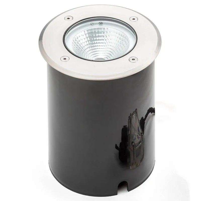 Tuva - LED grondspot in ronde vorm, IP65 by Konstsmide in Aluminium, Helder – product photo