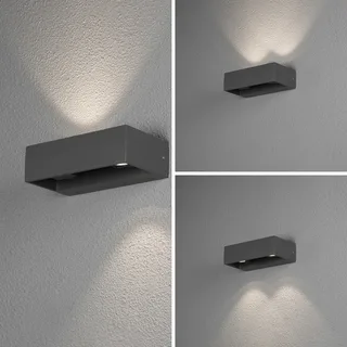 Wandlamp buiten | 21 cm | buitenlampen | 2 lichts | antraciet | modern | IP54 | LED 3000K 800 lumen de Konstsmide – photo produit 3 sur 3