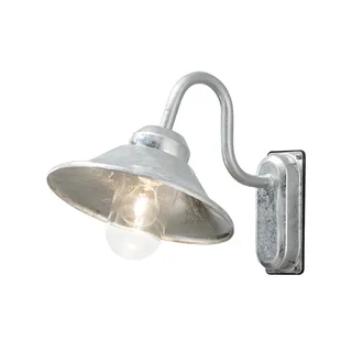 Wandlamp buiten | 29,5 cm | E27 | zilver | staal | modern von Konstsmide – Produktfoto 1 von 2