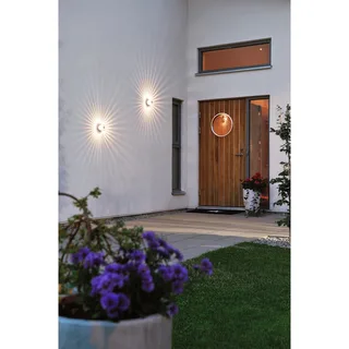 Wandlamp buiten | 9 cm | buitenlampen | staal | aluminium | modern | geïntegreerde LED | IP54 de Konstsmide – photo produit 2 sur 3