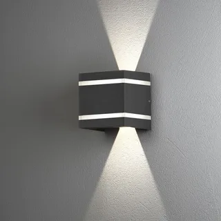 Wandlamp buiten/binnen | 14 cm | buitenlampen | 2 lichts | zwart | modern | verstelbare lichtbundel de Konstsmide – photo produit 3 sur 3