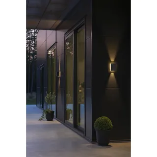 Wandlamp buiten | buitenlampen | 2 lichts | antraciet | aluminium | modern | IP54 | 3000K | 360 de Konstsmide – photo produit 2 sur 3