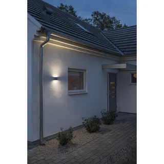 Wandlamp | Buitenlampen | 2 lichts | antraciet | modern | IP54 | LED 3000K 450 lumen de Konstsmide – photo produit 2 sur 3