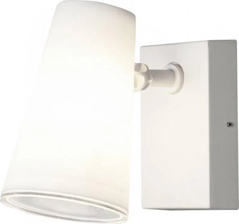 Wandlamp - Fano 25W 230V - Staal - 22 cm van Konstsmide in Wit – productfoto