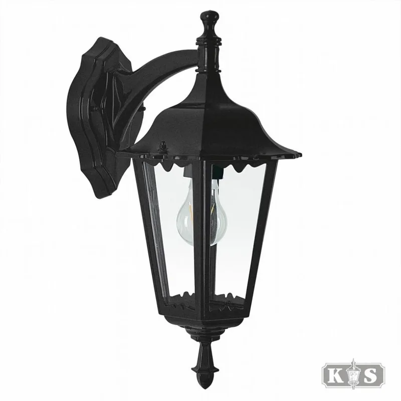 Ancona hang Buitenlamp wandlamp von KS Verlichting in Schwarz – Produktfoto