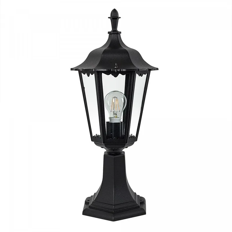 Ancona sokkel Tuinlamp buitenlamp fra KS Verlichting i Sort – produktbillede