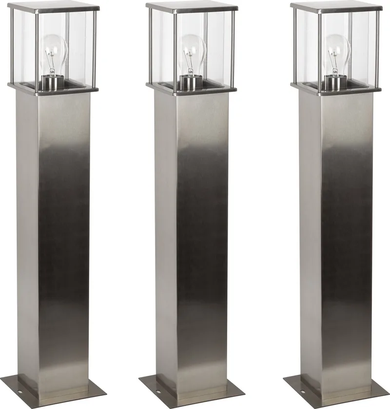 Astro 1 set 3 stuks tuinlamp von KS Verlichting in Rvs – Produktfoto