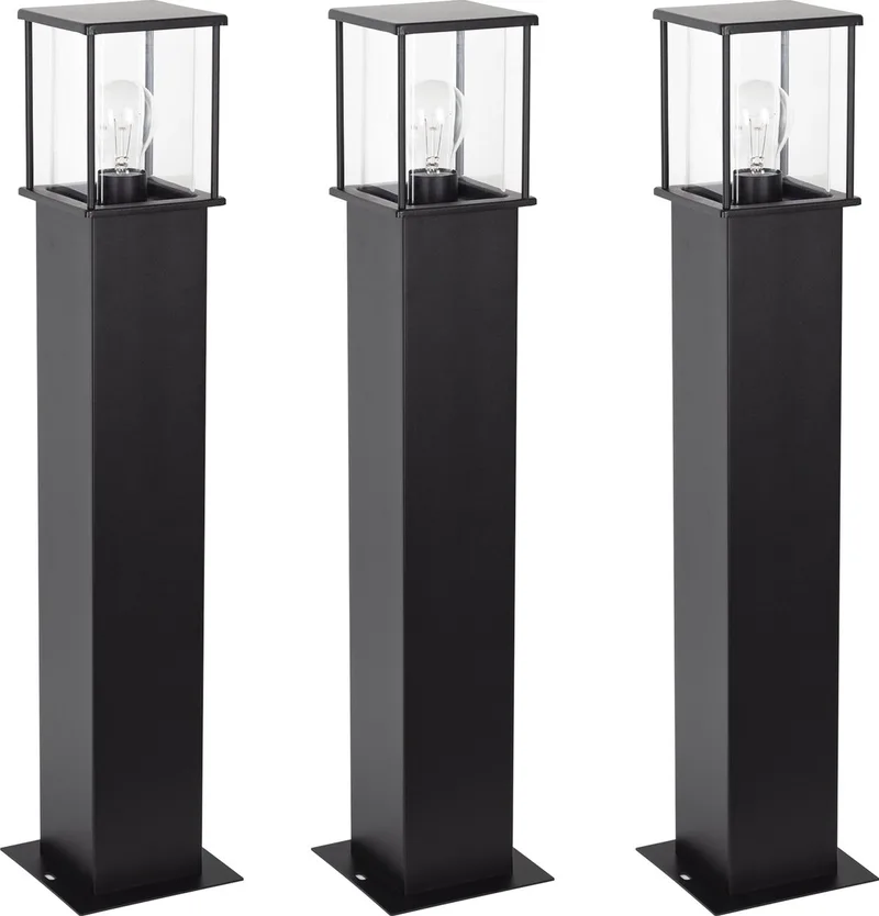 Astro 1 Set 3 Stuks Tuinlamp fra KS Verlichting i Sort – produktbillede