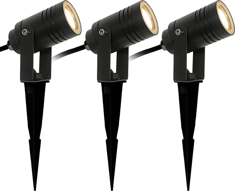 Beamy - Tuinspot - S - X3 - Aluminium - Modern - Spot by KS Verlichting in Black – product photo