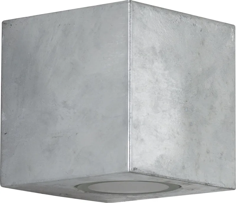 Big Levi Muurlamp Verzinkt von KS Verlichting in Verzinkt zilver – Produktfoto