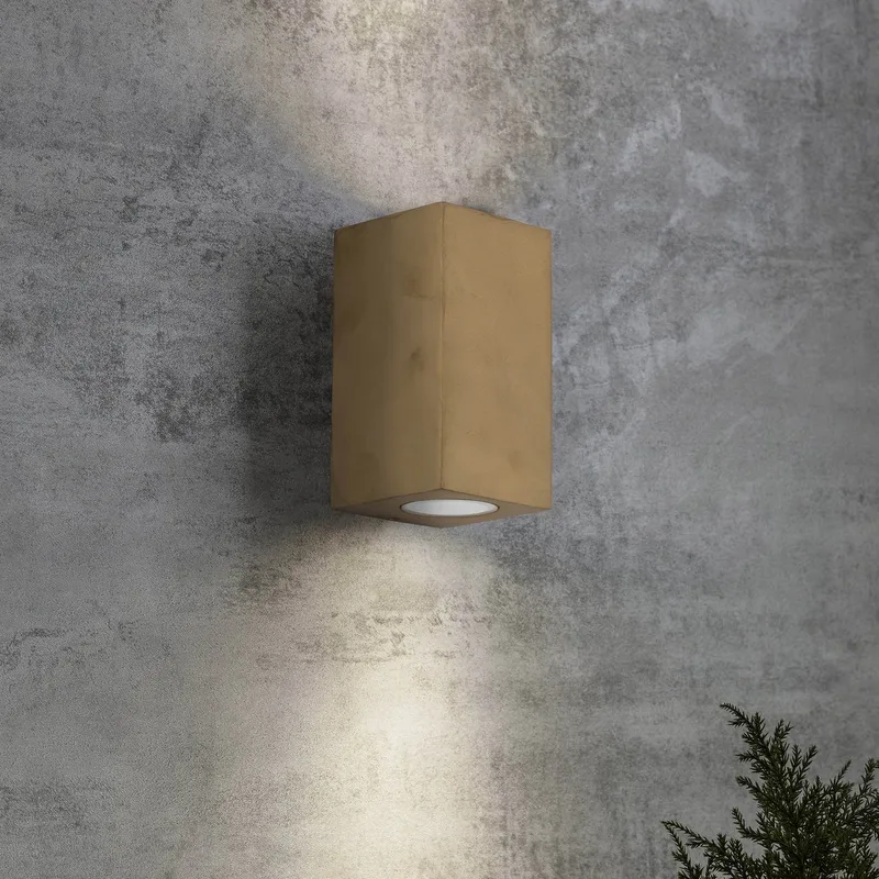 Big Levi Up en Down Muurlamp von KS Verlichting in Messing – Produktfoto