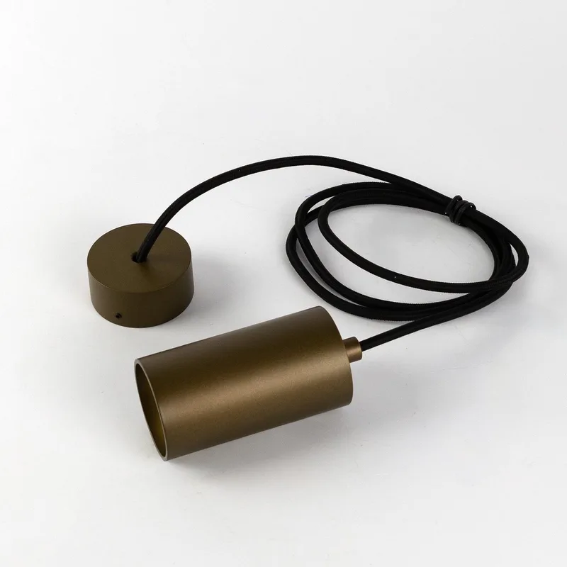 binnenlamp - Luxum hanglamp - hanglampen eetkamer - aluminium - dimbaar - E27 - lengte instelbaar - 5.5cm van KS Verlichting in Brons – productfoto