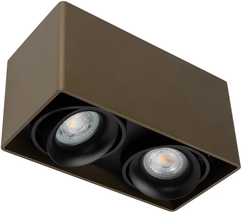 binnenverlichting - Bjorn 2 plafondspot - Richtbaar - GU10 van KS Verlichting in Brons – productfoto