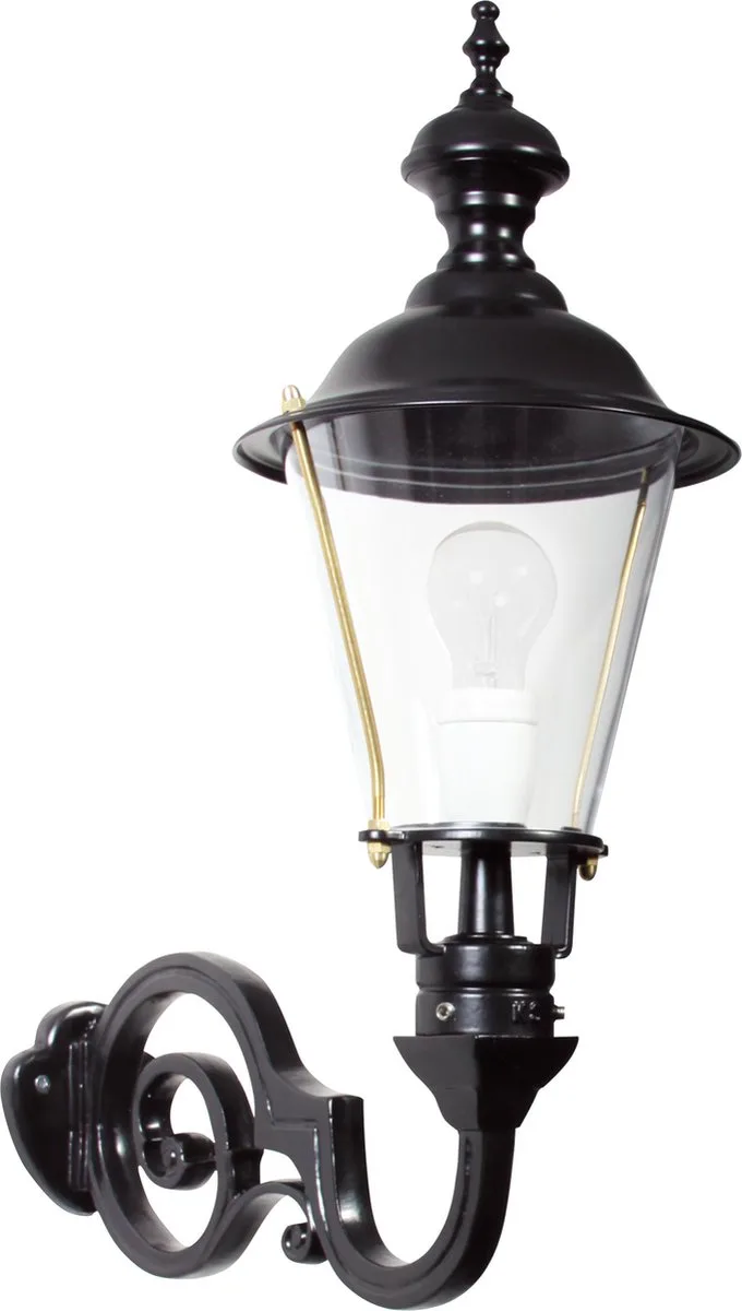 buitenlamp - Amstel - M - E27 - Klassiek - Aluminium fra KS Verlichting i Sort – produktbillede
