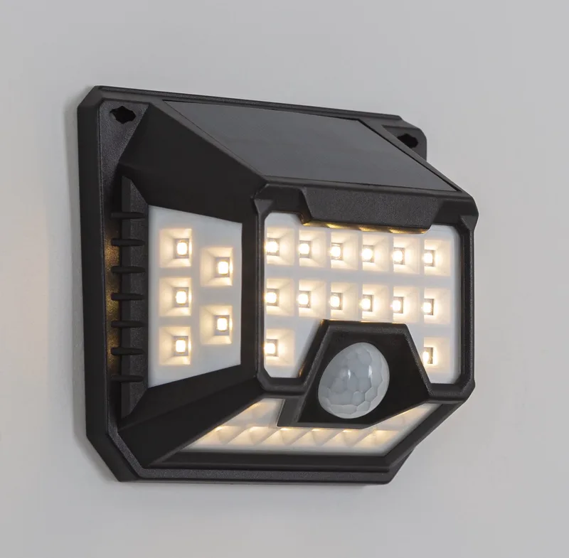 Buitenlamp Zonne Energie Solys S Solar Sensor Wandlamp Buiten von KS Verlichting in Schwarz – Produktfoto