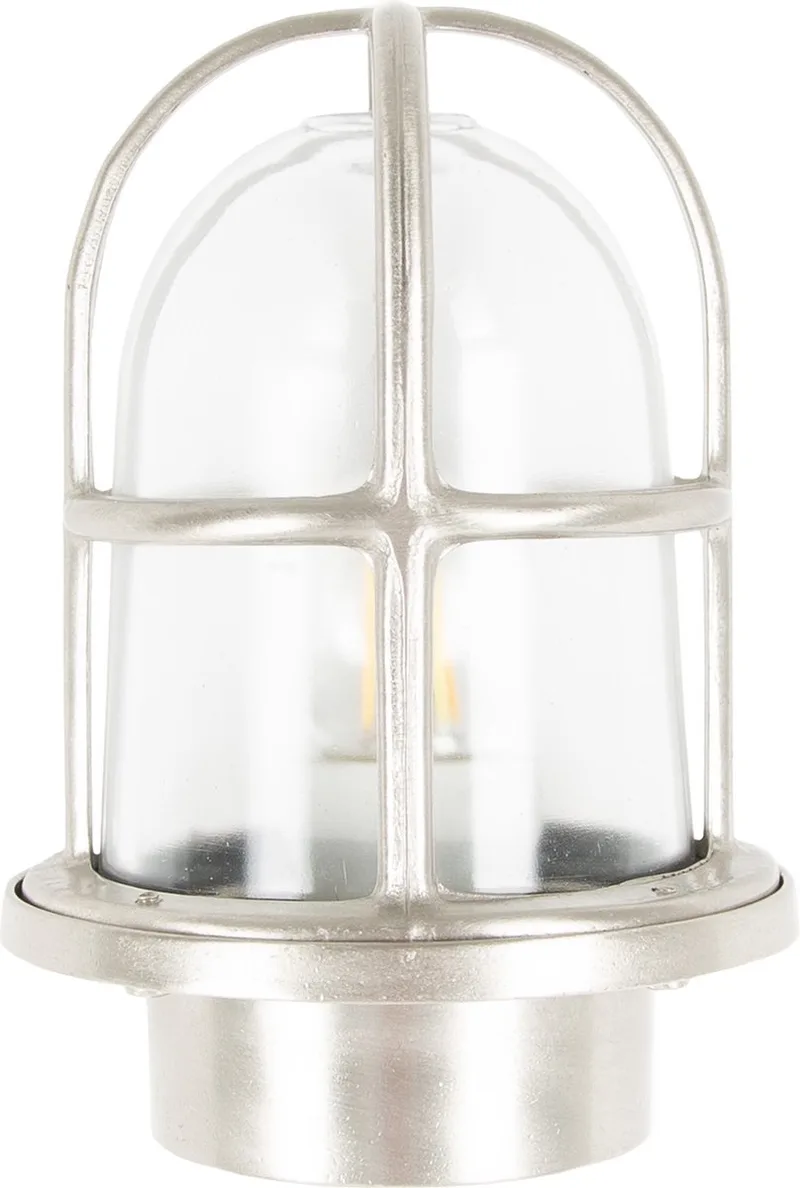 Caspian II - bulleye - wandlamp - nautisch - maritiem - buitenlamp - helder glas - IP54 de KS Verlichting en Nikkel – photo produit