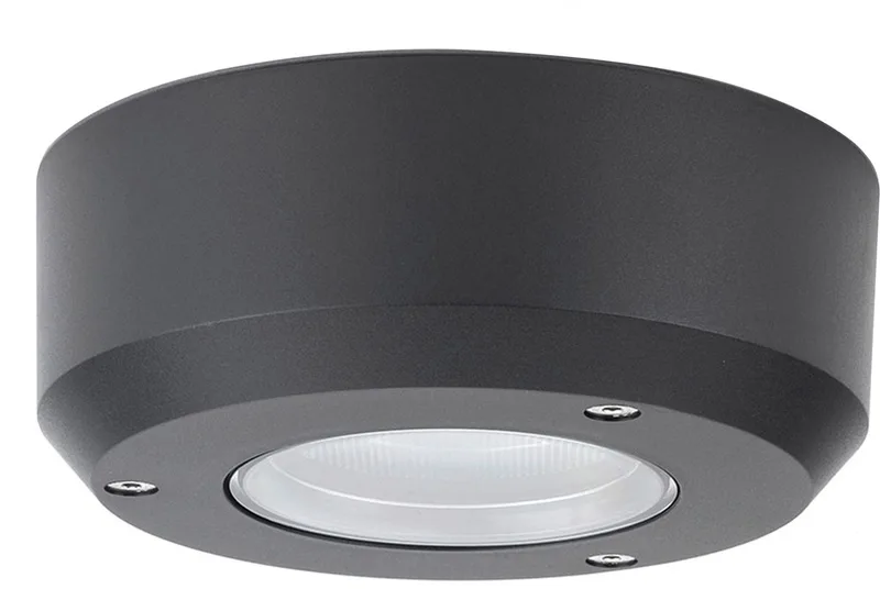 Central zwarte buitenlamp van KS Verlichting in Steengrijs – productfoto