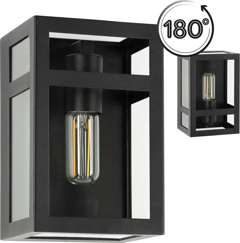 City Muurlamp met Lichtsensor LED by KS Verlichting in Black – product photo