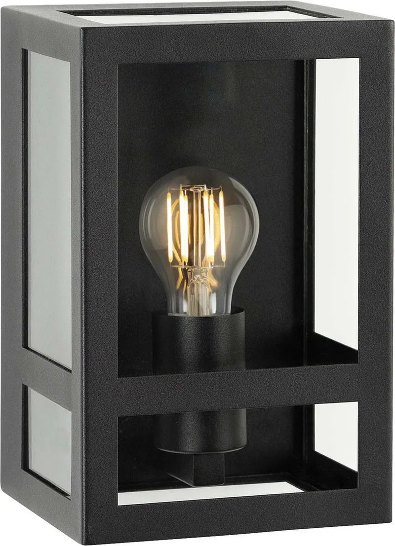 City Muurlamp met Spiral Sensor LED van KS Verlichting in Zwart – productfoto