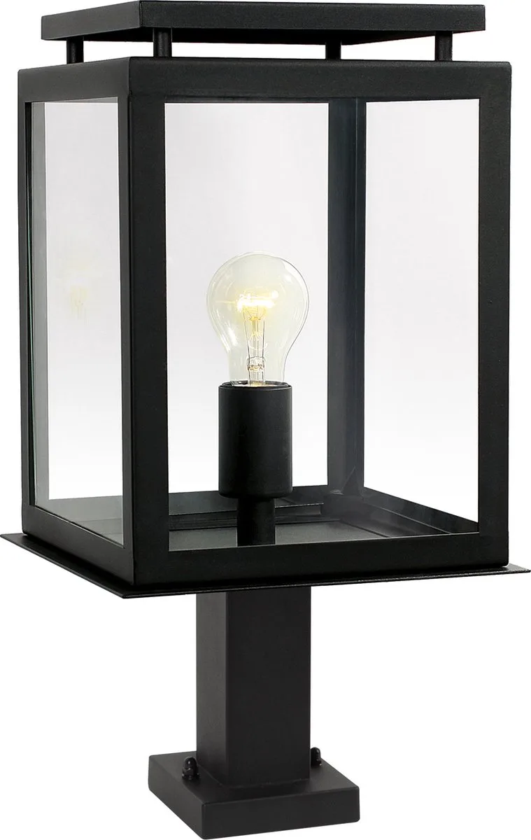 De Vecht - Tuinverlichting - Sokkel - RVS - Led - Tuinlamp van KS Verlichting in Zwart – productfoto