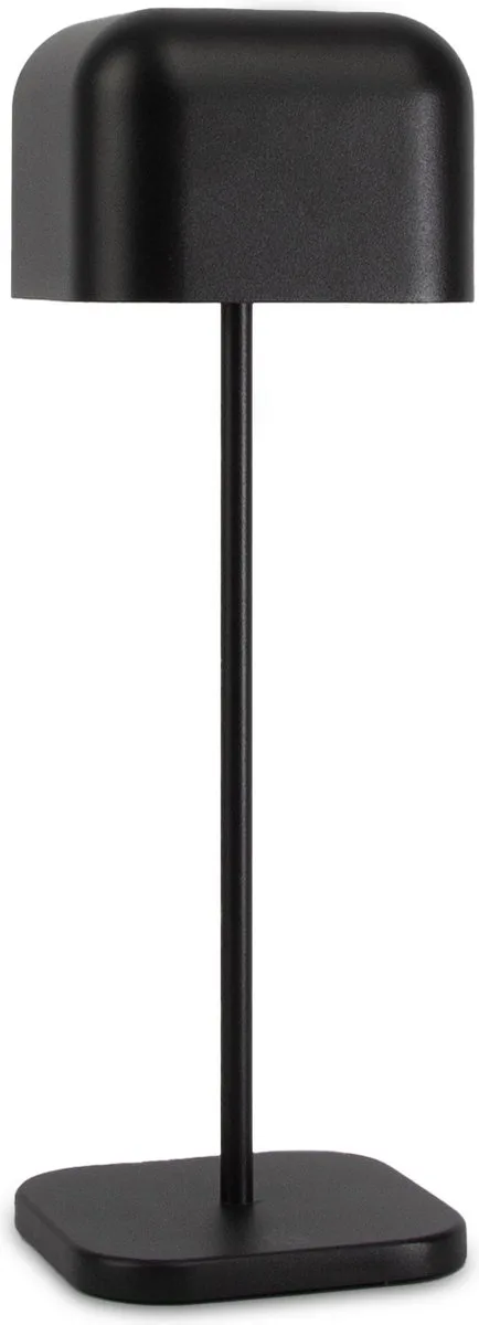 Draadloze Tafellamp Oplaadbaar - Cabo - 30cm - Bureaulamp - LED - Touch - Dimbaar fra KS Verlichting i Sort – produktbillede