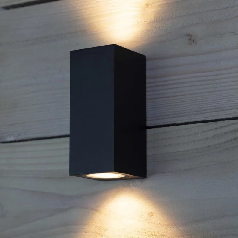 Geo Up en Down Muurlamp de KS Verlichting en Noir – photo produit
