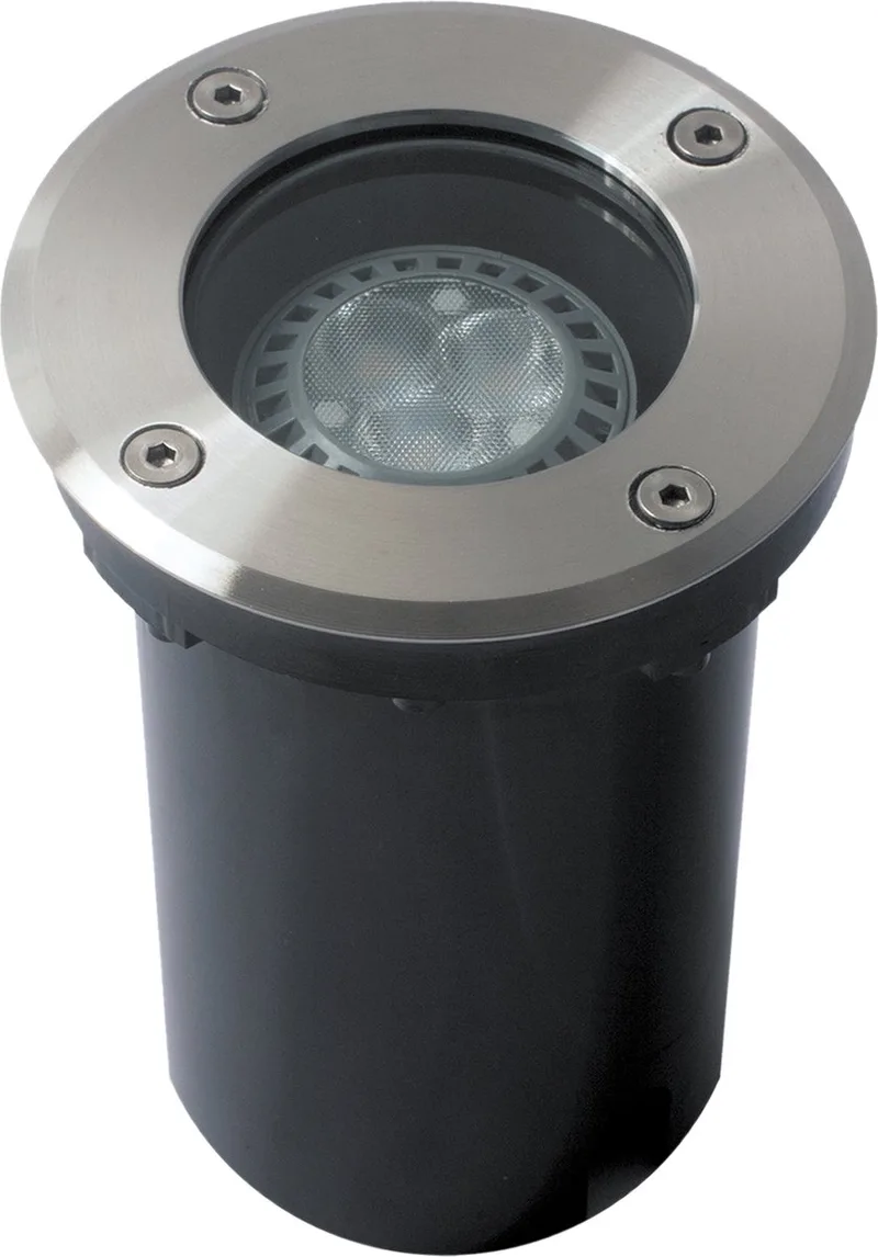 Grondspot LED Ø11 incl. GU10 Rond RVS de KS Verlichting en Argent – photo produit