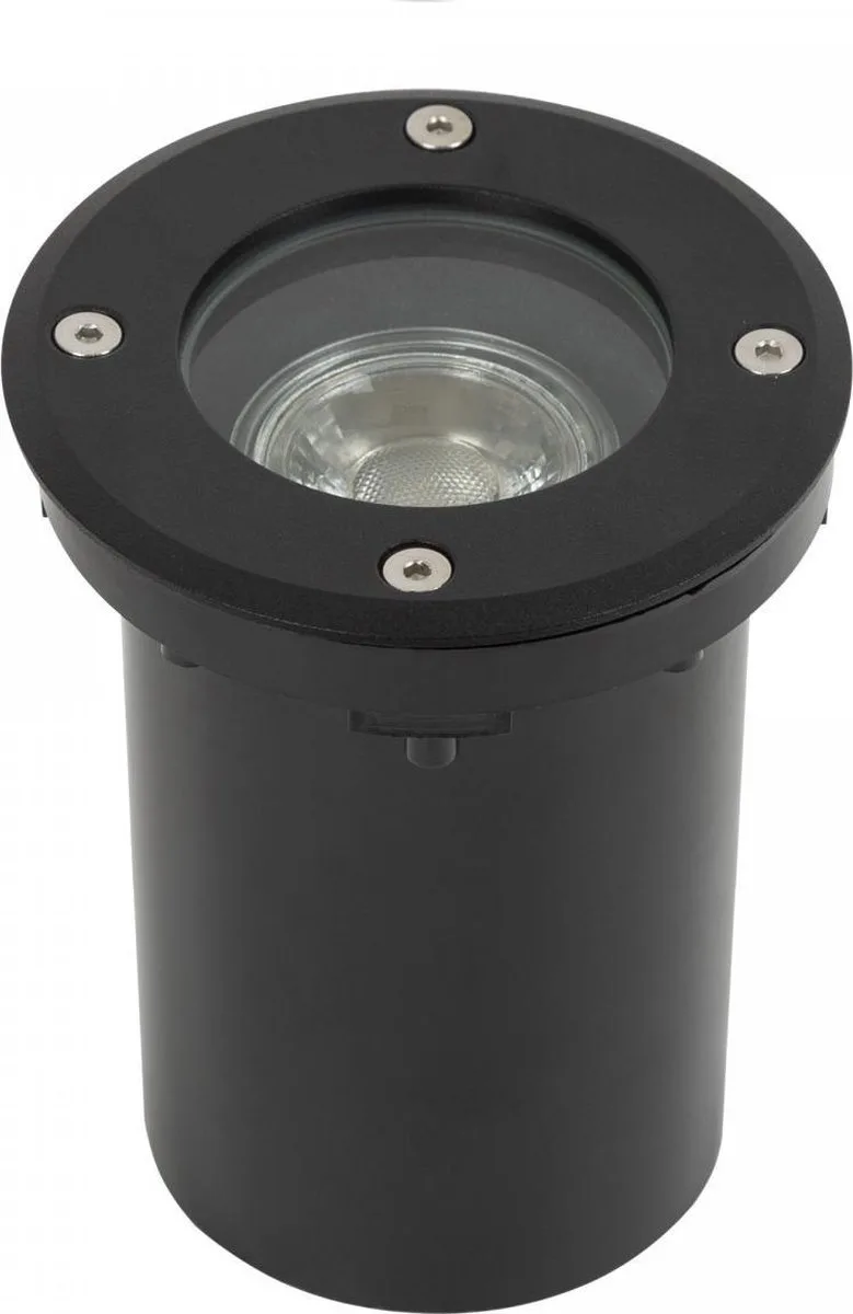 Grondspot - Tuinspot - RVS - Ø11cm by KS Verlichting in Black – product photo