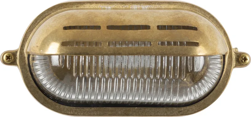 Gulf 2 scheepslamp - buitenlamp - maritiem - ovaal von KS Verlichting in Bronze – Produktfoto