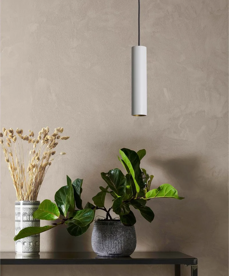 hanglamp - Cylin - GU10 - plafondlamp - dimbaar - hanglampen eetkamer - aluminium van KS Verlichting in Wit – productfoto