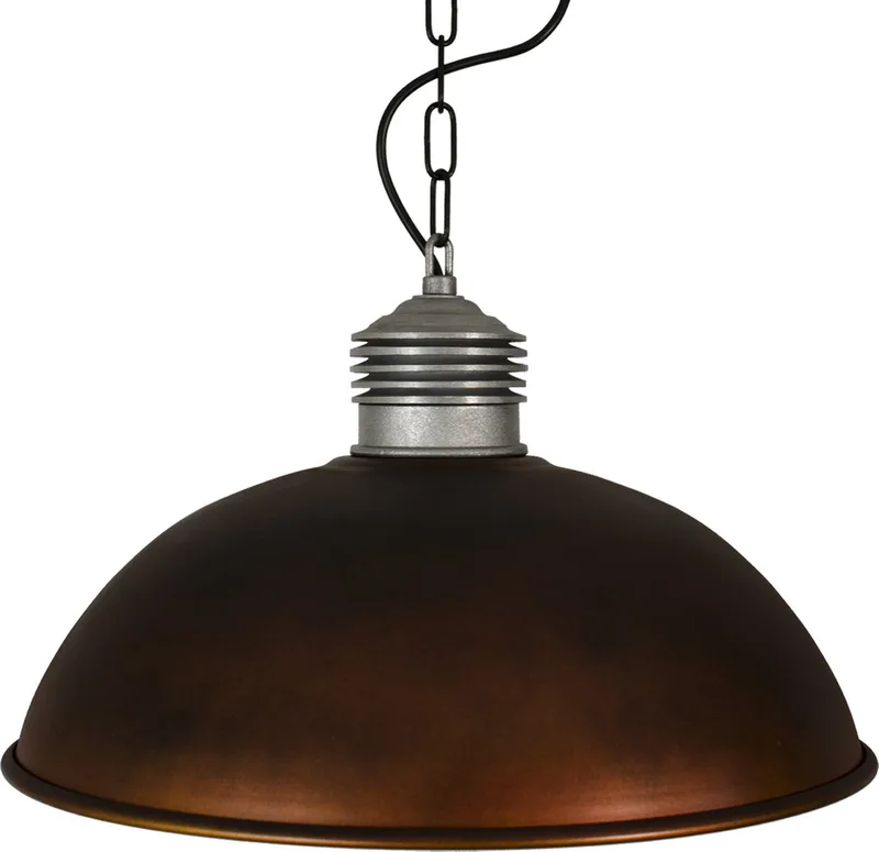 Hanglamp Industrieel II Copper Look van KS Verlichting in Messing – productfoto