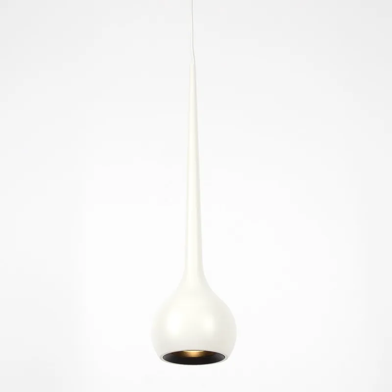 hanglamp - Lynea - LED - plafondlamp - dimbaar - hanglampen eetkamer - 3000k - aluminium de KS Verlichting en Blanc – photo produit