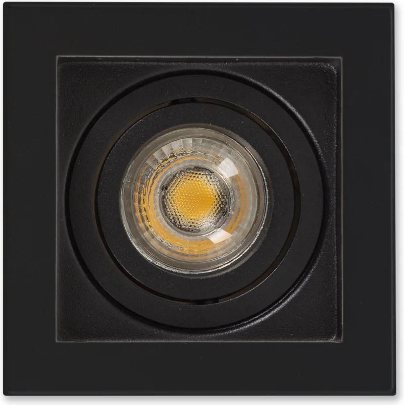 Inbouwspot Axl Vierkant van KS Verlichting in Zwart – productfoto