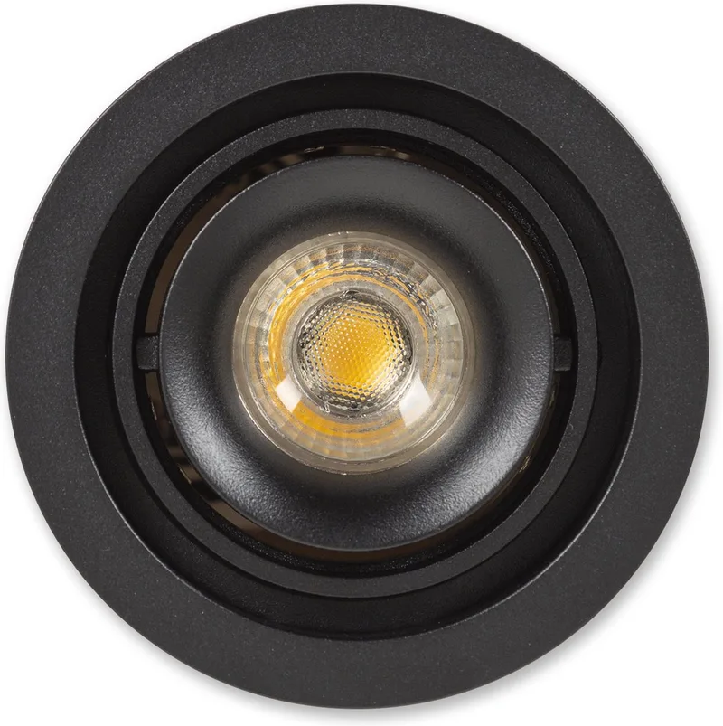 Inbouwspot Bjorn 1 Rond set 6 stuks de KS Verlichting en Noir – photo produit