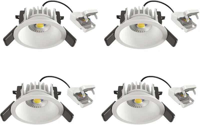 KS Verlichting 4x inbouwspot - Ivar plafondspot - dimbaar - doorlusbaar by KS Verlichting in White – product photo