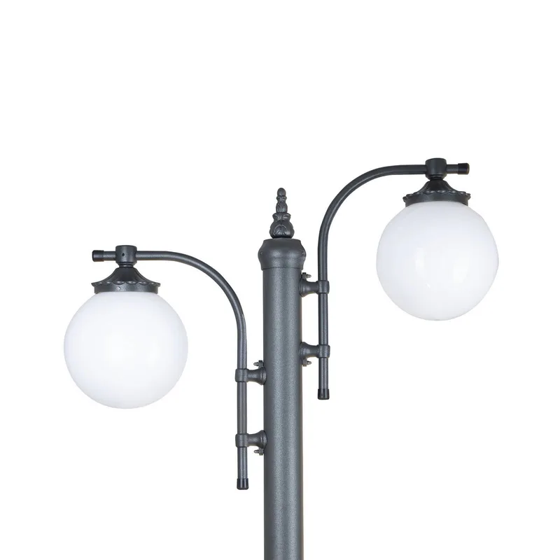 Lantaarnpaal Madeira 2-lamps antraciet de KS Verlichting en Noir – photo produit