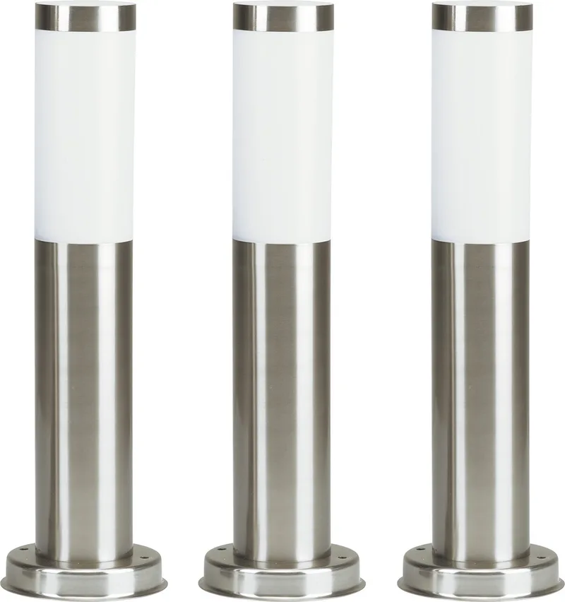 Lech 3 (set van 3 stuks) Tuinlamp van KS Verlichting in Rvs – productfoto
