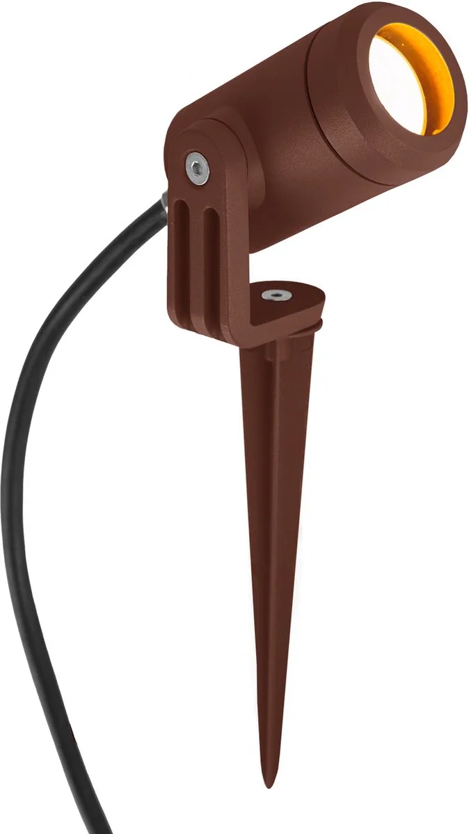 LED Grondspot - LED-Spike - Compact - GU10 von KS Verlichting in Corten – Produktfoto