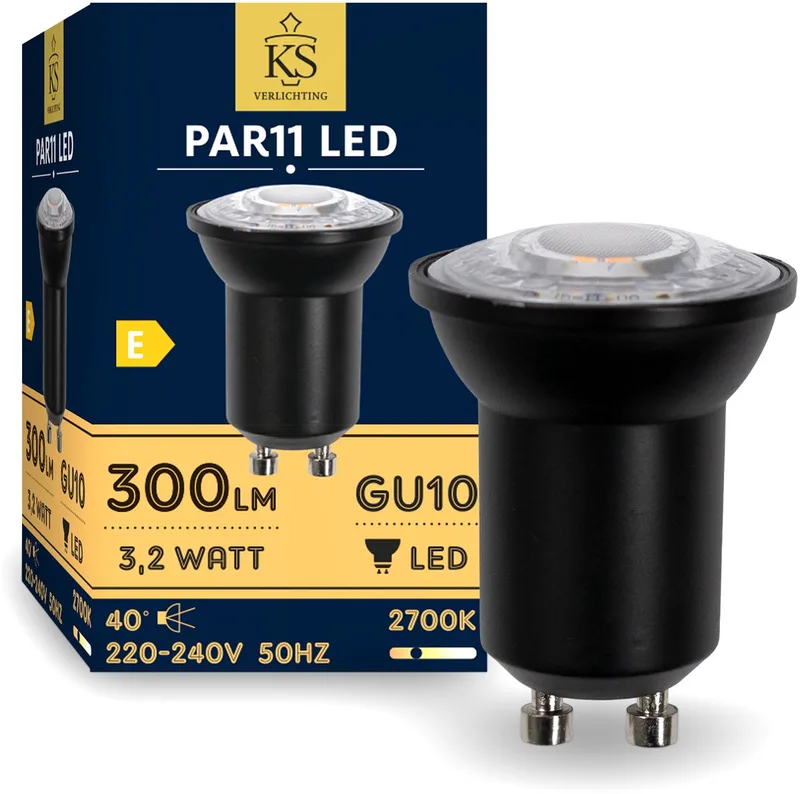Lichtbron - LED - PAR11 - GU10 - dimbaar - mini - 2700K de KS Verlichting – photo produit