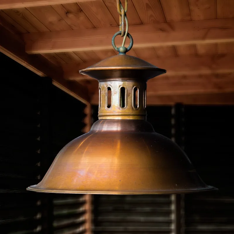 Maxime L Verandalamp van KS Verlichting in Koper – productfoto