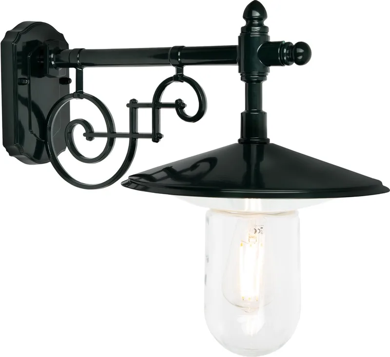 Merano Stallamp - Klassieke wandlamp - E27 - Aluminium de KS Verlichting en Vert – photo produit