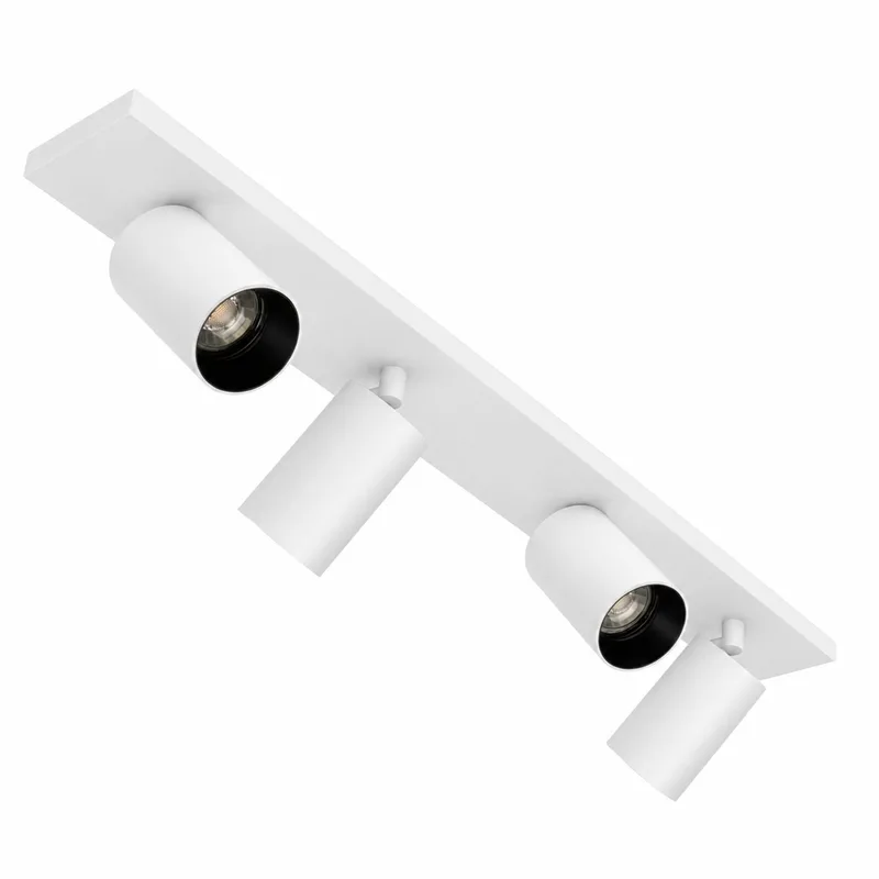 Mila 4 opbouwspot Wit/Zwart fra KS Verlichting i Hvid – produktbillede